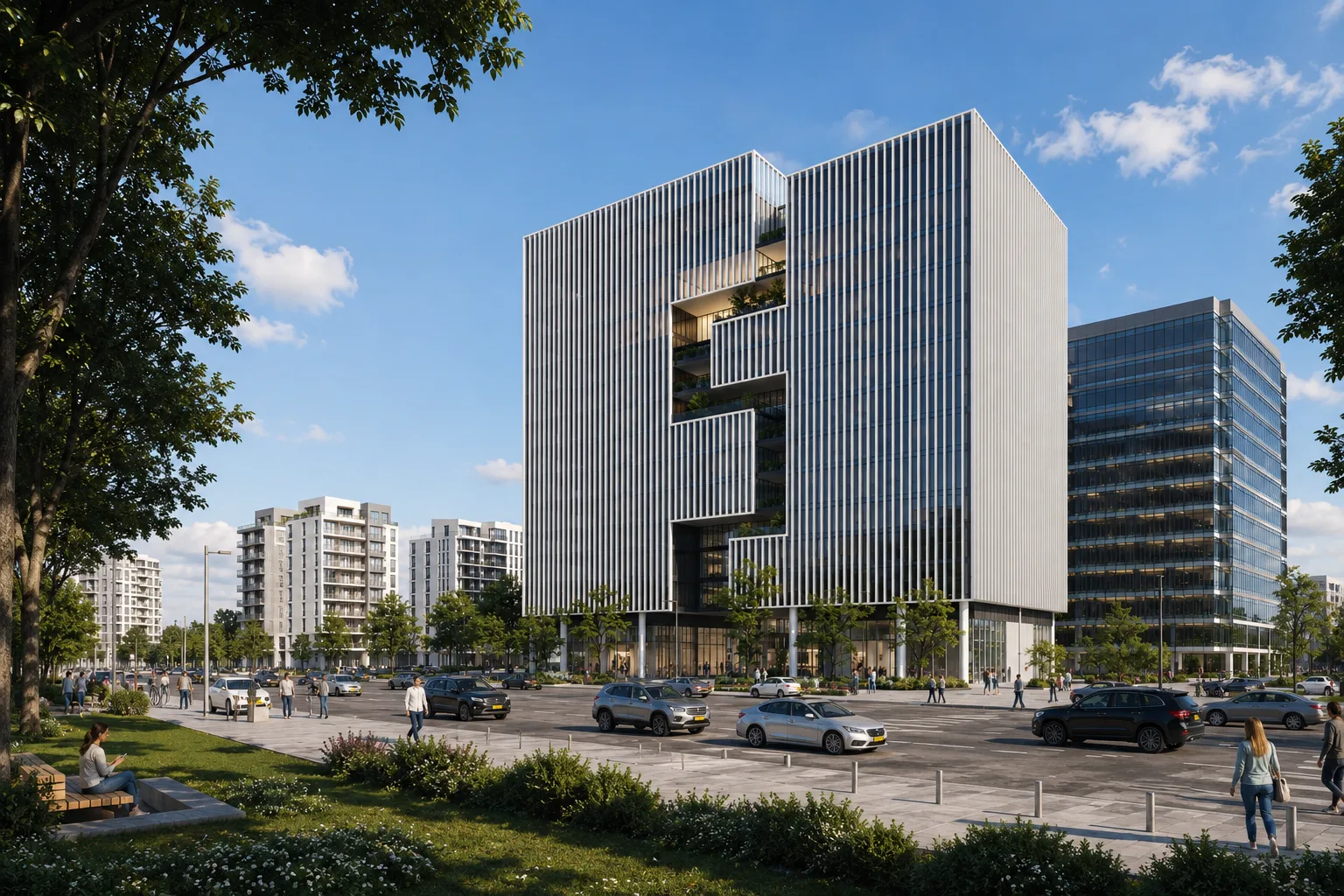 Office Building, Givat Shmuel, Israel — 3D RENDERING (2)